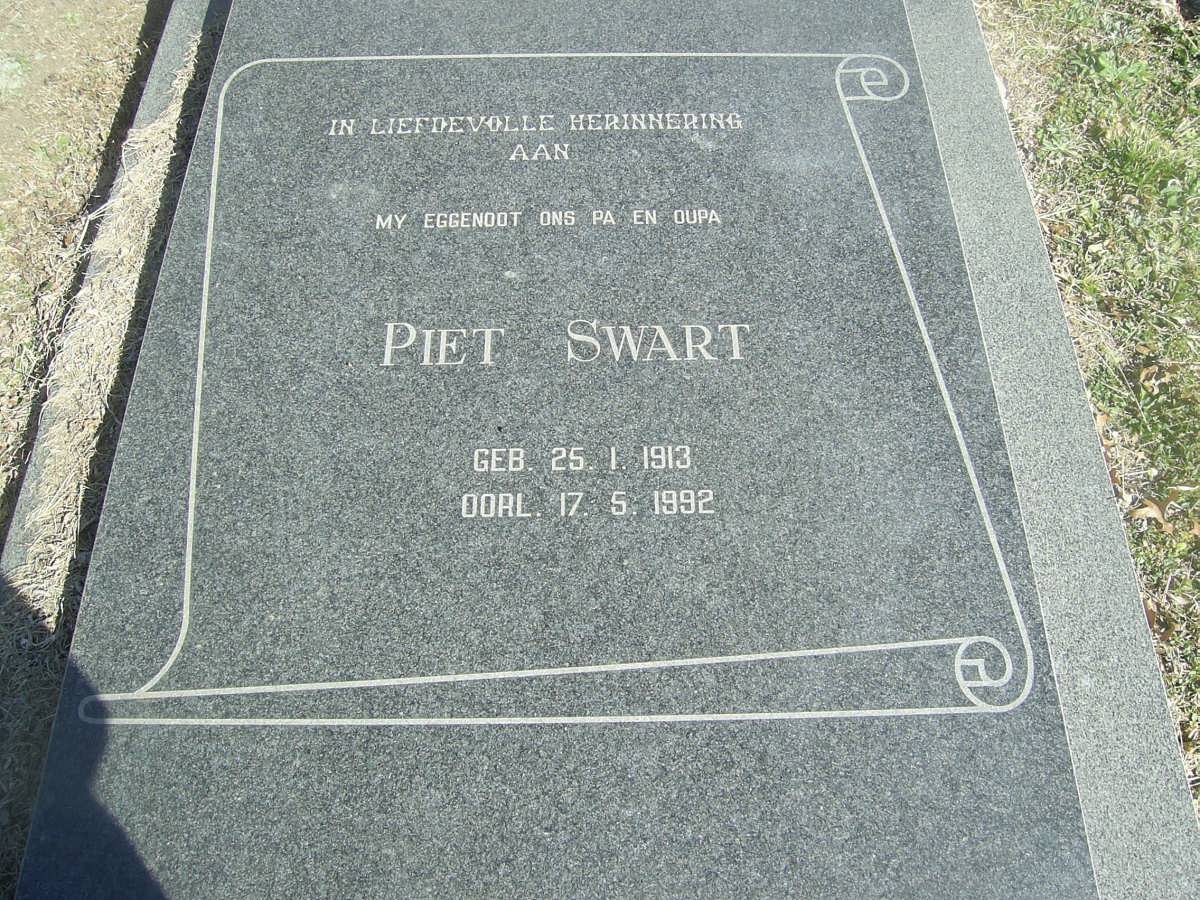SWART Piet 1913-1992