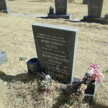 SWART Jacoba Gersina Alletta 1944-1997 :: SWART Jacobus Johannes Zagarias 1979-1997