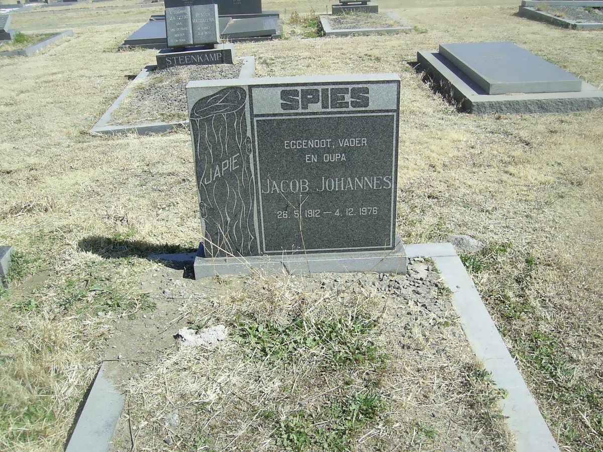 SPIES Jacob Johannes 1912-1976