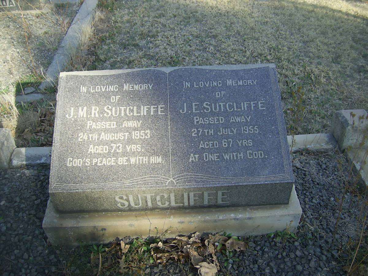 SUTCLIFFE J.M.R. -1953 &amp; J.E. -1955