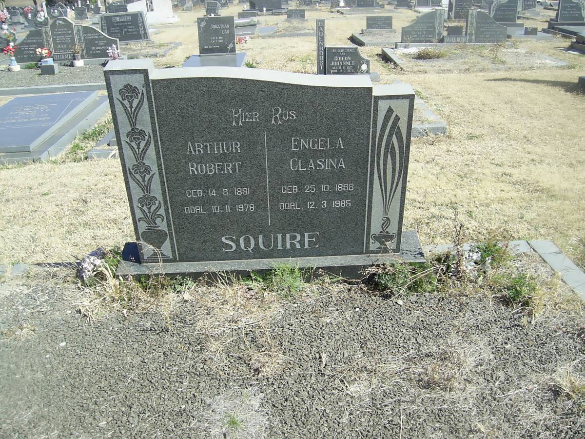 SQUIRE Arthur Robert 1891-1978 &amp; Engela Clasina 1888-1985