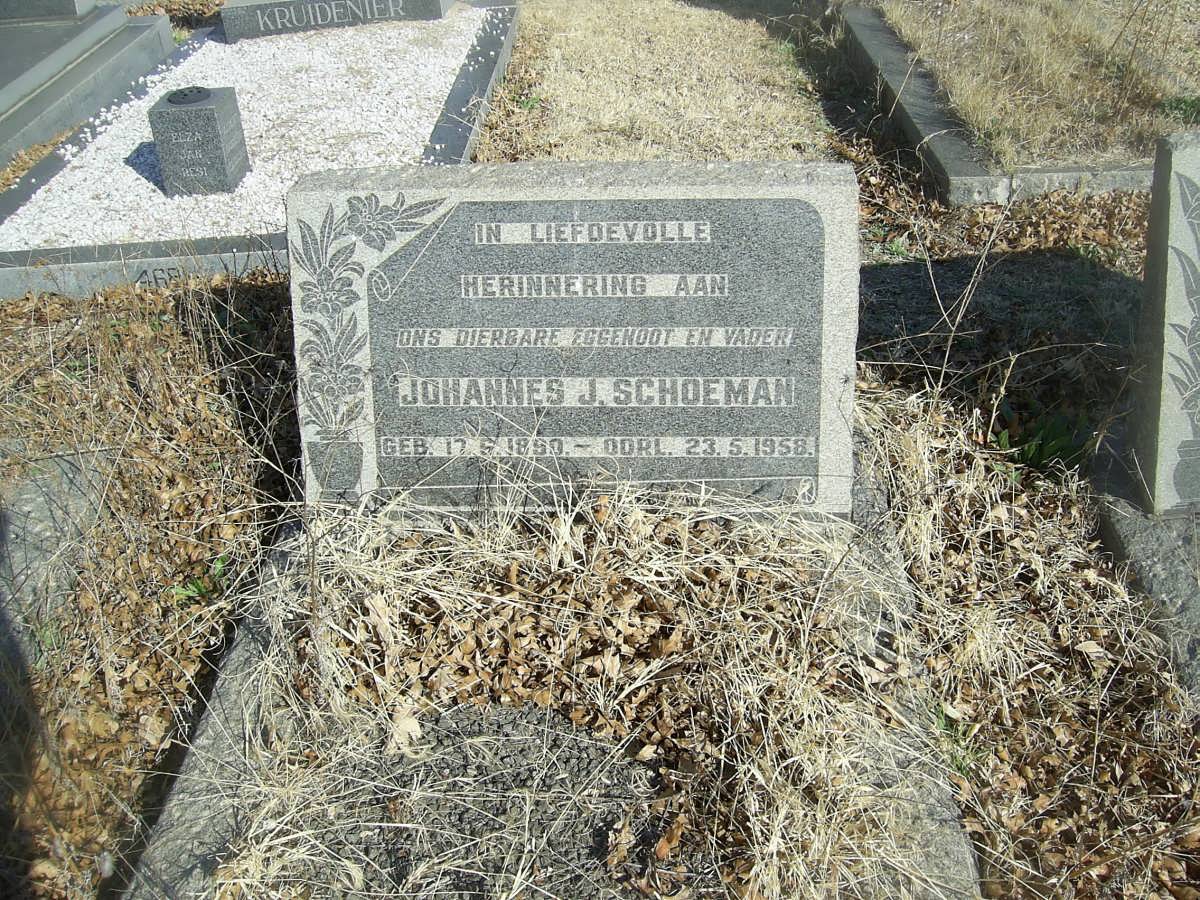 SCHOEMAN Johannes J. 1890-1958