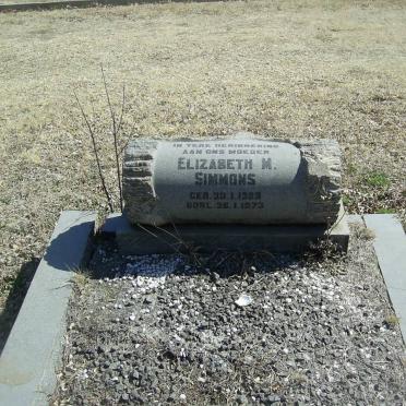 SIMMONS Elizabeth M. 1905-1973