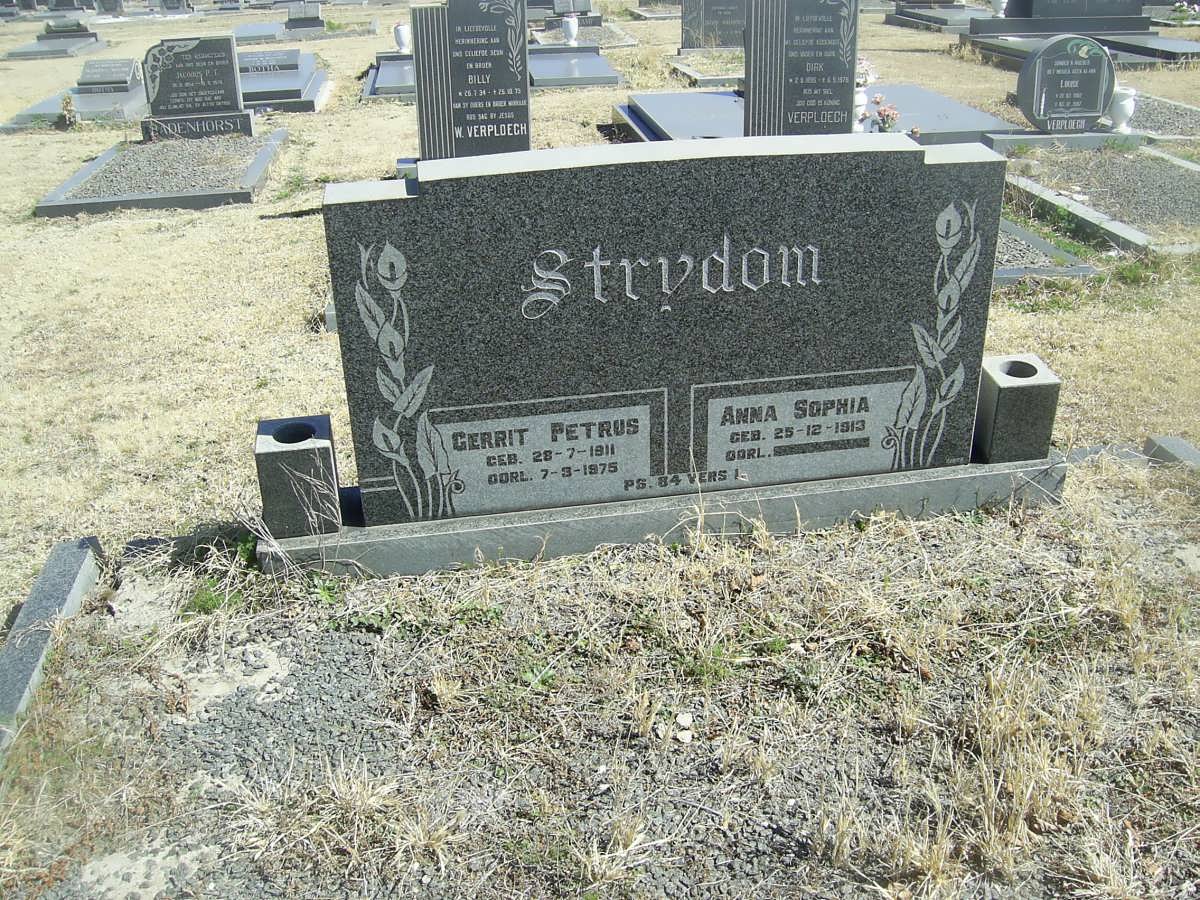 STRYDOM Gerrit Petrus 1911-1975 &amp; Anna Sophia 1913-