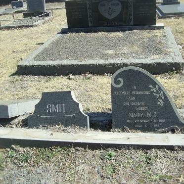 SMIT Maria M.C. nee VAN DER MERWE 1910-1970