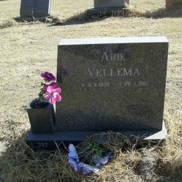 VELLEMA Arie 1936-1995