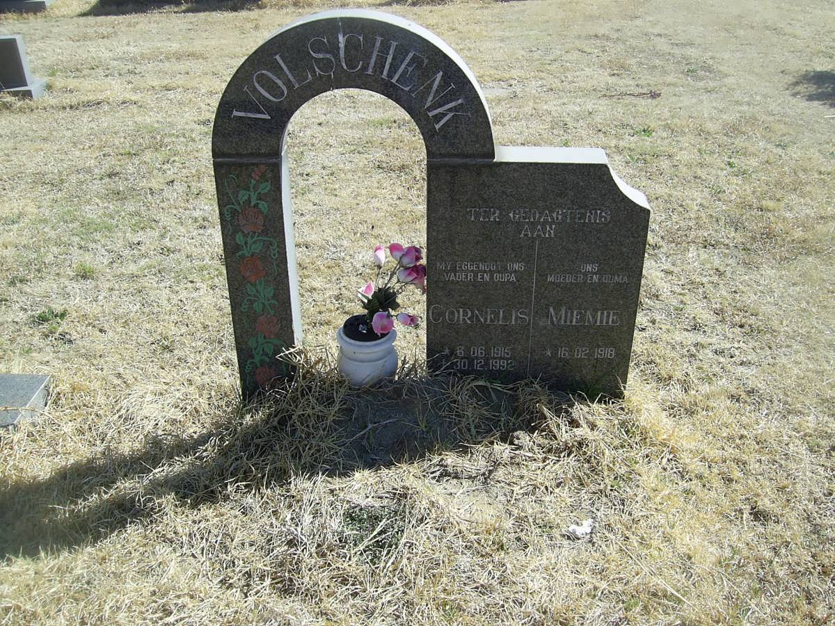 VOLSCHENK Cornelis 1915-1992 &amp; Miemie 1918-