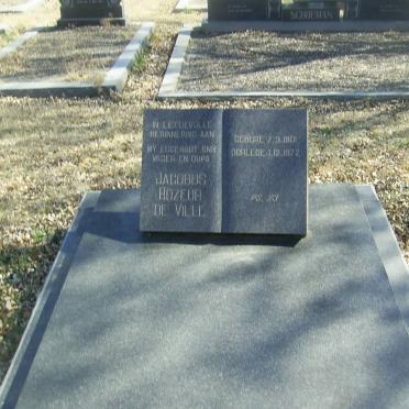 VILLE Jacobus Rozeur, de 1901-1972