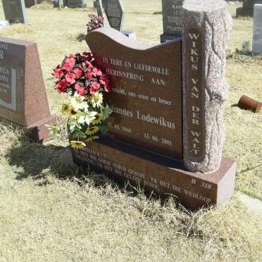 WALT Johannes Lodewikus, van der 1969-2001