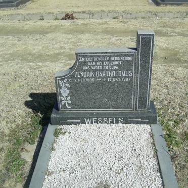 WESSELS Hendrik Bartholomus 1935-1987