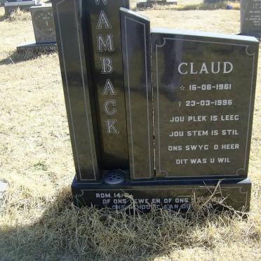 WAMBACK Claud 1961-1996