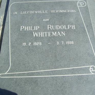 WHITEMAN Philip Rudolph 1929-1998