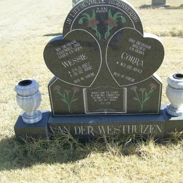 WESTHUIZEN Wessie, van der 1927-1992 &amp; Corra 1943-