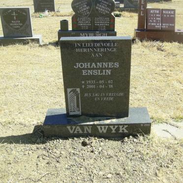 WYK Johannes Enslin, van 1933-2001