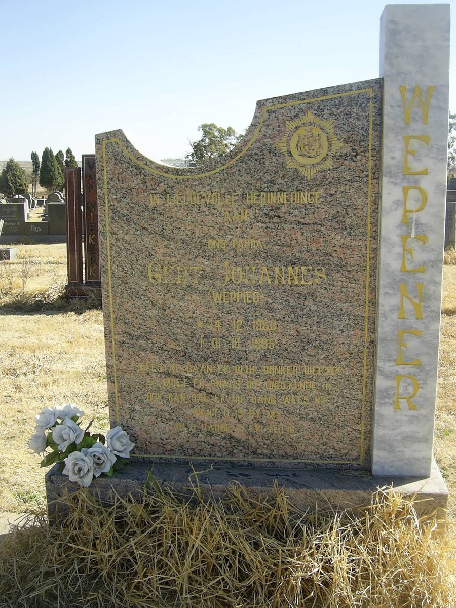 WEPENER Gert Johannes 1983-1995