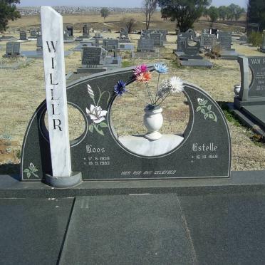 WILLER Koos 1939-1983 &amp; Estelle 1949-