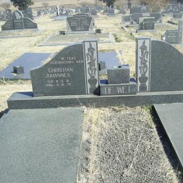 WET Christian Johannes, de 1931-1979