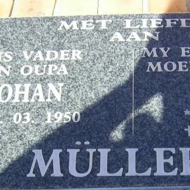 MULLER Johan 1950- &amp; Ounooi 1950-2005