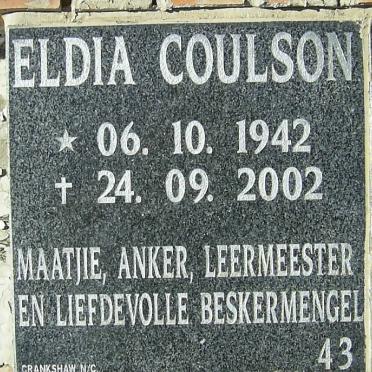 COULSON Eldia 1942-2002