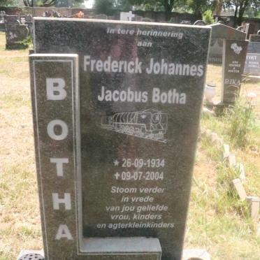BOTHA Frederick Johannes Jacobus 1934-2004