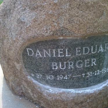 BURGER Daniel Eduard 1947-1980
