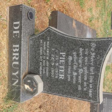 BRUYN Pieter, de 1978-1997