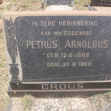 CROUS Petrus Arnoldus 1889-1966