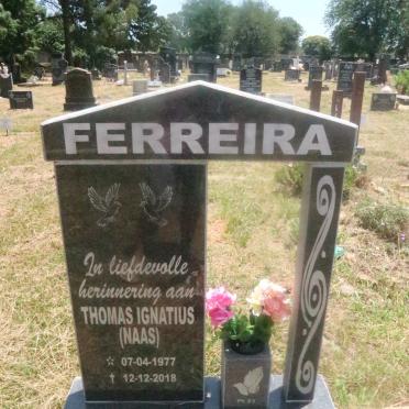FERREIRA Thomas Ignatius 1977-2018