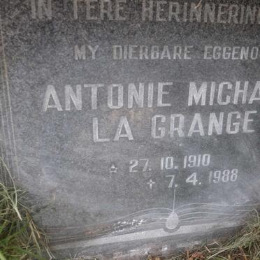 GRANGE Antonie Michael, la 1910-1988