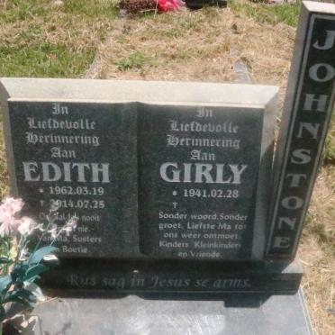 JOHNSTONE Girly 1941- ::  JOHNSTONE Edith 1962-2014