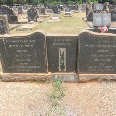 JOUBERT Gideon Johannes 1893-1957 &amp; Maria Susanna Magdalena JOUBERT 1905-1967