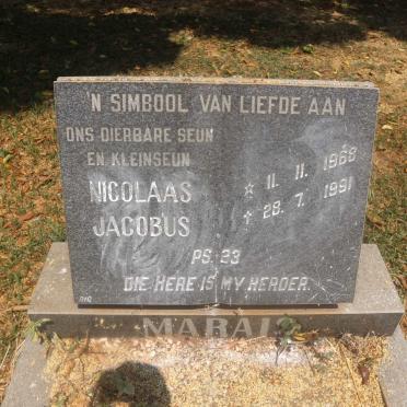MARAIS Nicolaas Jacobus 1968-1991
