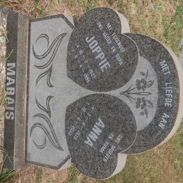 MARAIS Joppie 1927-1995 &amp; Anna 1933-2003