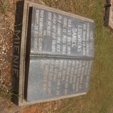 MIENIE Louwrens Daniel 1910-1963