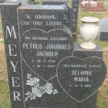 MEYER Petrus Johannes Jacobus 1950-1999 &amp; Selomie Maria 1957-