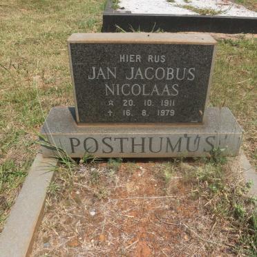 POSTHUMUS Jan Jacobus Nicolaas 1911-1979