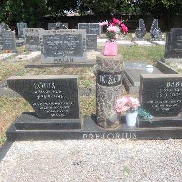 PRETORIUS Louis 1929-1986 &amp; Baby 1930-2001