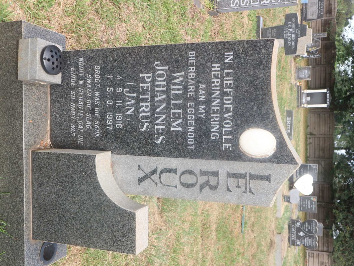 ROUX Willem Johannes Petrus, le 1916-1997