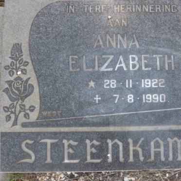 STEENKAMP Anna Elizabeth 1922-1990
