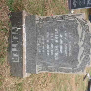 VENTER Willem Petrus 1884-1953