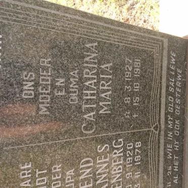 ? ?end ?nnes ? enberg 1920-1978 &amp; Catharina Maria 1927-1981