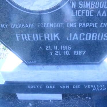 ? Frederik Jacobus 1915-1987