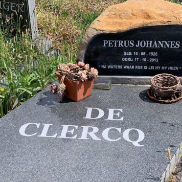 CLERCQ Petrus Johannes, de 1926-2013