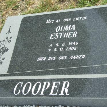 COOPER Esther 1946-2008