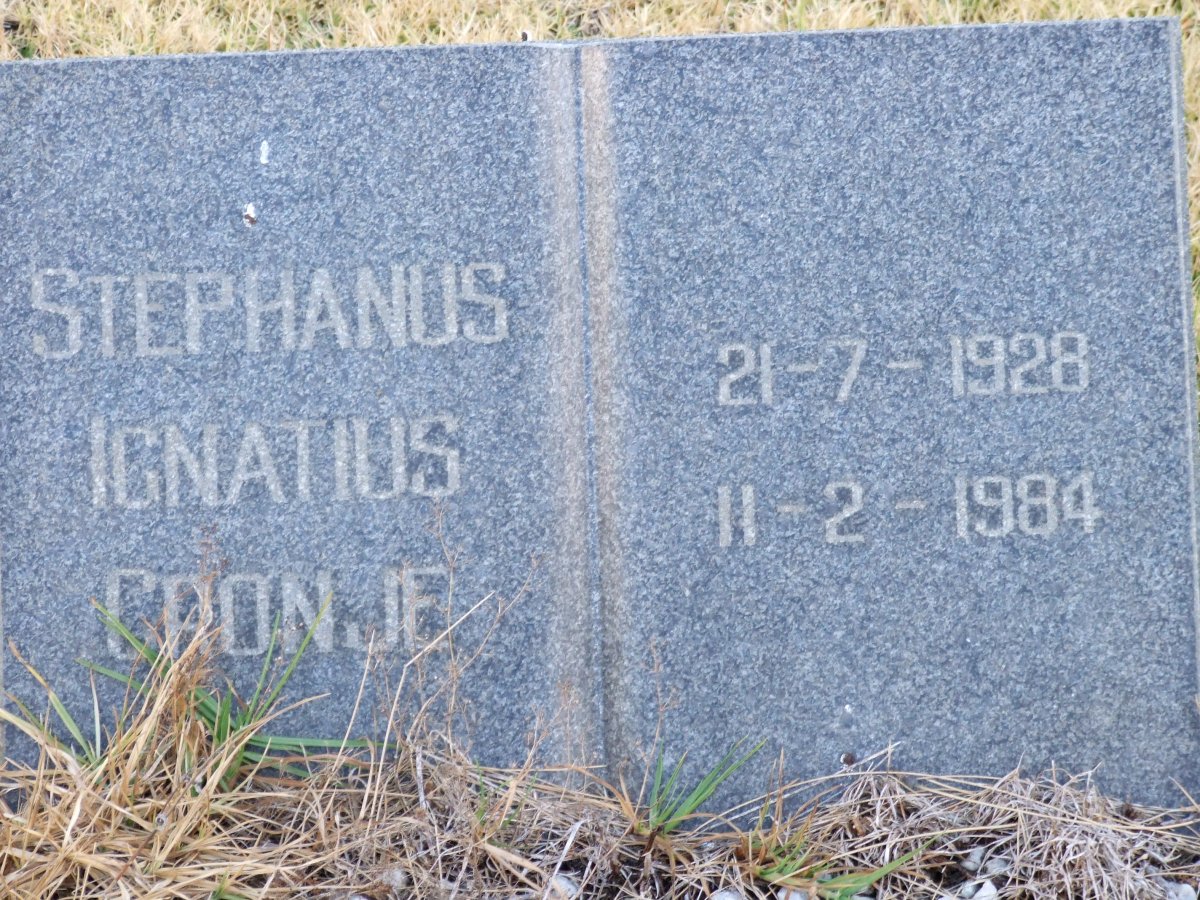 CRONJE Stephanus Ignatius 1928-1984
