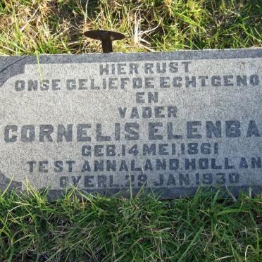 ELENBAAS Cornelis 1861-1930