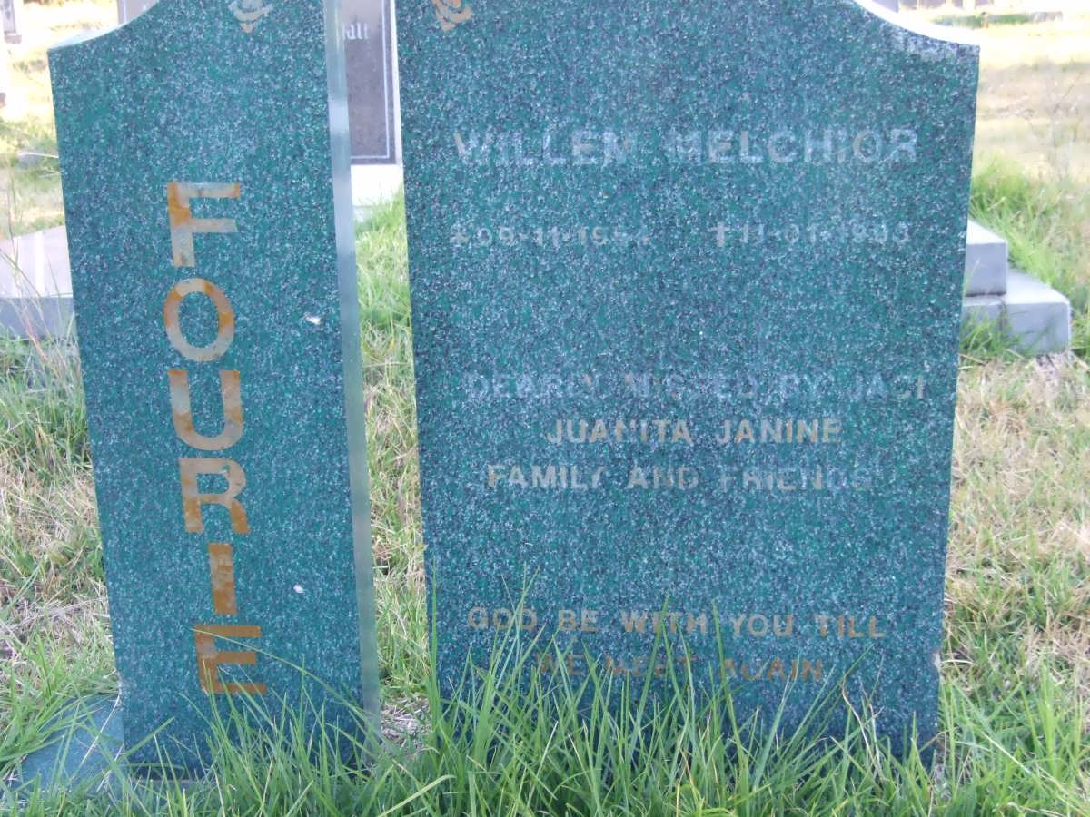 FOURIE Willem Melchior 1954-1993