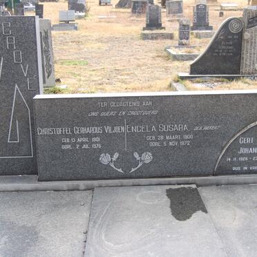 GROVÉ Christoffel Gerhardus Viljoen 1901-1976 &amp; Engela Susara RIEKERT 1900-1972 :: GROVÉ Gert Roelof Johannes 1926-1991