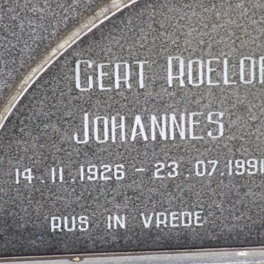 GROVÉ Christoffel Gerhardus Viljoen 1901-1976 &amp; Engela Susara RIEKERT 1900-1972 :: GROVÉ Gert Roelof Johannes 1926-1991