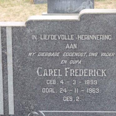 GROBLER Carel Frederick 1899-1963 &amp; Magdalena Elizabeth NAUDE 1914-1969